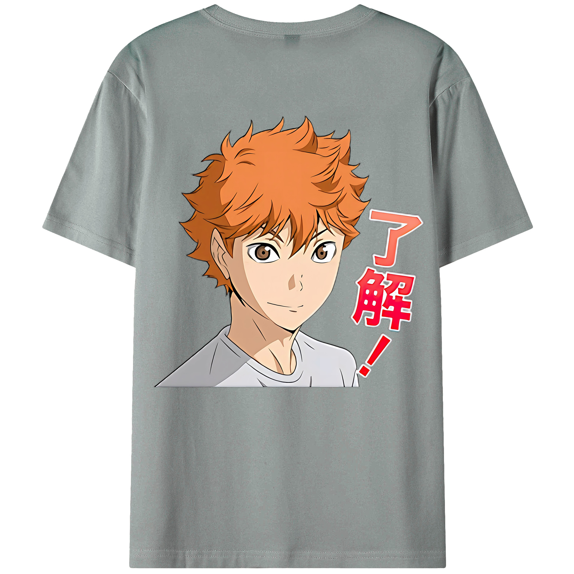 （画像用） ハイキュー!! Haikyu!! 綿100％ メンズ半袖Tシャツ（バックプリント） 通気性